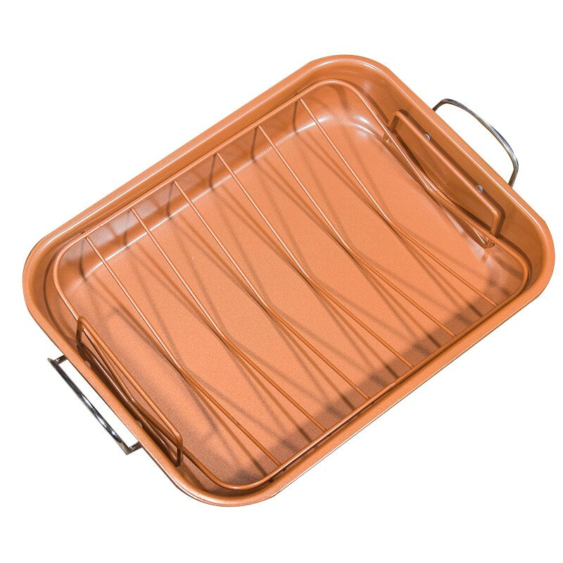 Non-Stick Turkey Roasting Pan with Removable Rack by HitMyNeed