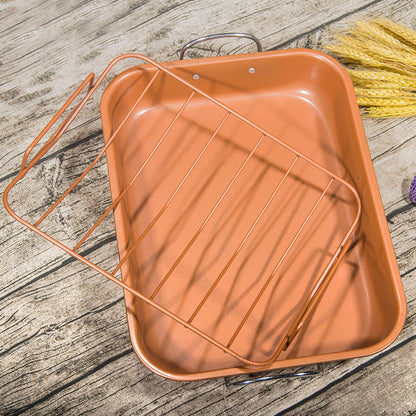 Non-Stick Turkey Roasting Pan with Removable Rack by HitMyNeed