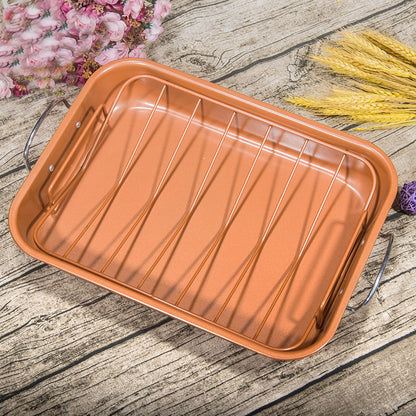 Non-Stick Turkey Roasting Pan with Removable Rack by HitMyNeed