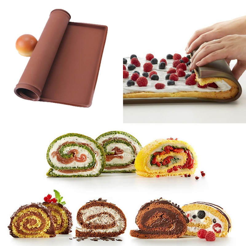 Non-Stick Universal Silicone Baking & Swiss Roll Mat by HitMyNeed