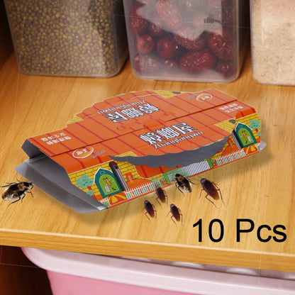 Non-Toxic Cockroach Traps with Bait, 10 Pack by HitMyNeed