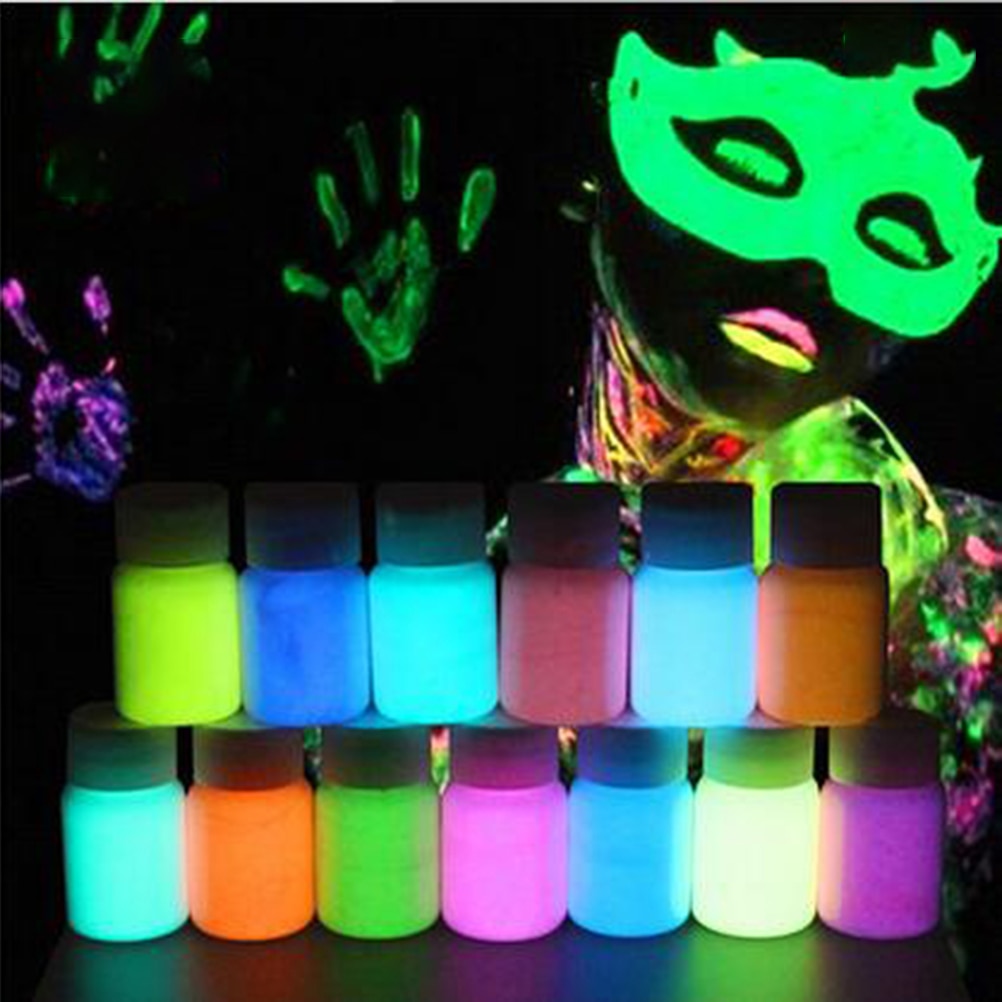 Non-Toxic Glow-in-the-Dark Face Paint Set, 13-Piece by HitMyNeed