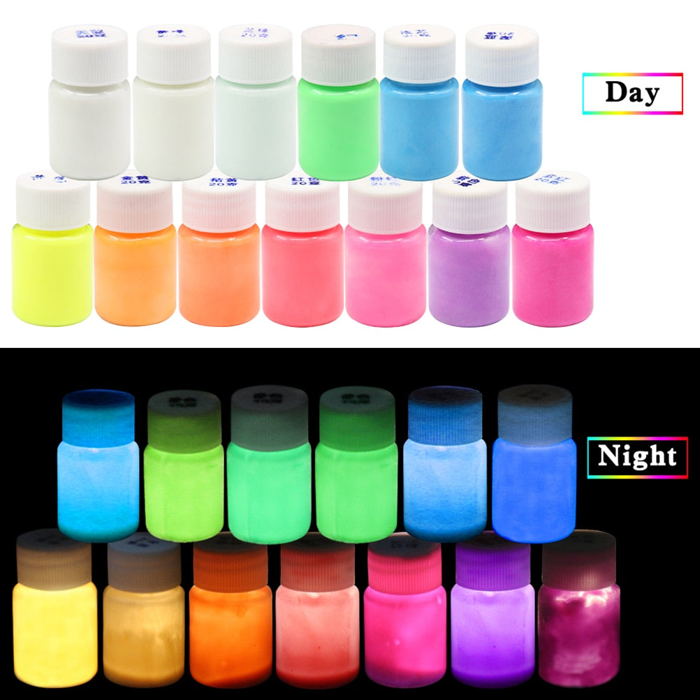 Non-Toxic Glow-in-the-Dark Face Paint Set, 13-Piece by HitMyNeed