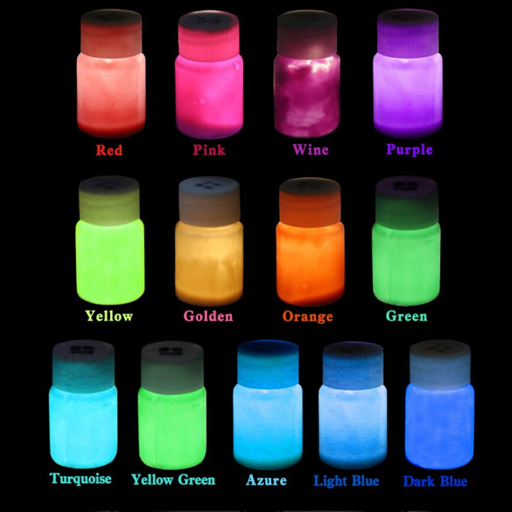 Non-Toxic Glow-in-the-Dark Face Paint Set, 13-Piece by HitMyNeed