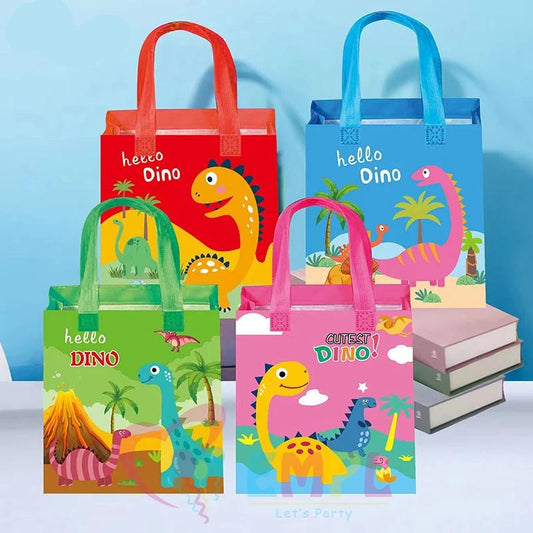 Non-Woven Reusable Dinosaur Gift Bags, 12 Pack by HitMyNeed