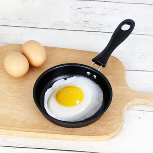 Nonstick Small Skillet Pan with Wooden Handle 12cm by HitMyNeed