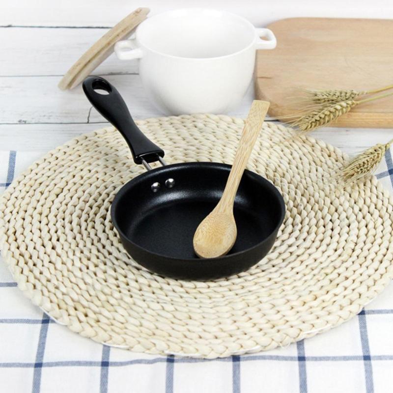 Nonstick Small Skillet Pan with Wooden Handle 12cm by HitMyNeed