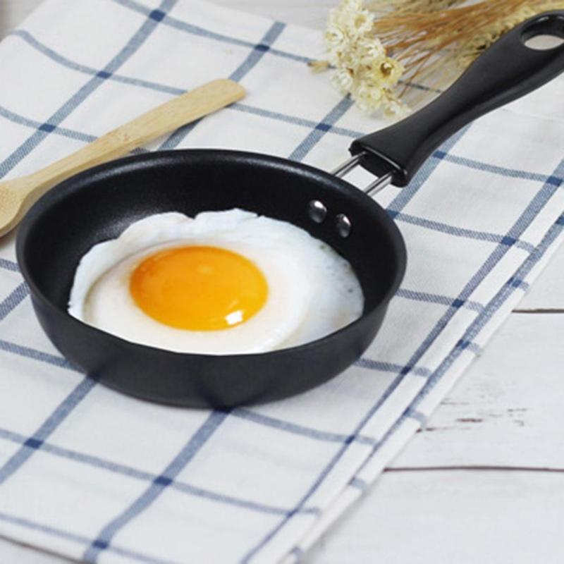 Nonstick Small Skillet Pan with Wooden Handle 12cm by HitMyNeed
