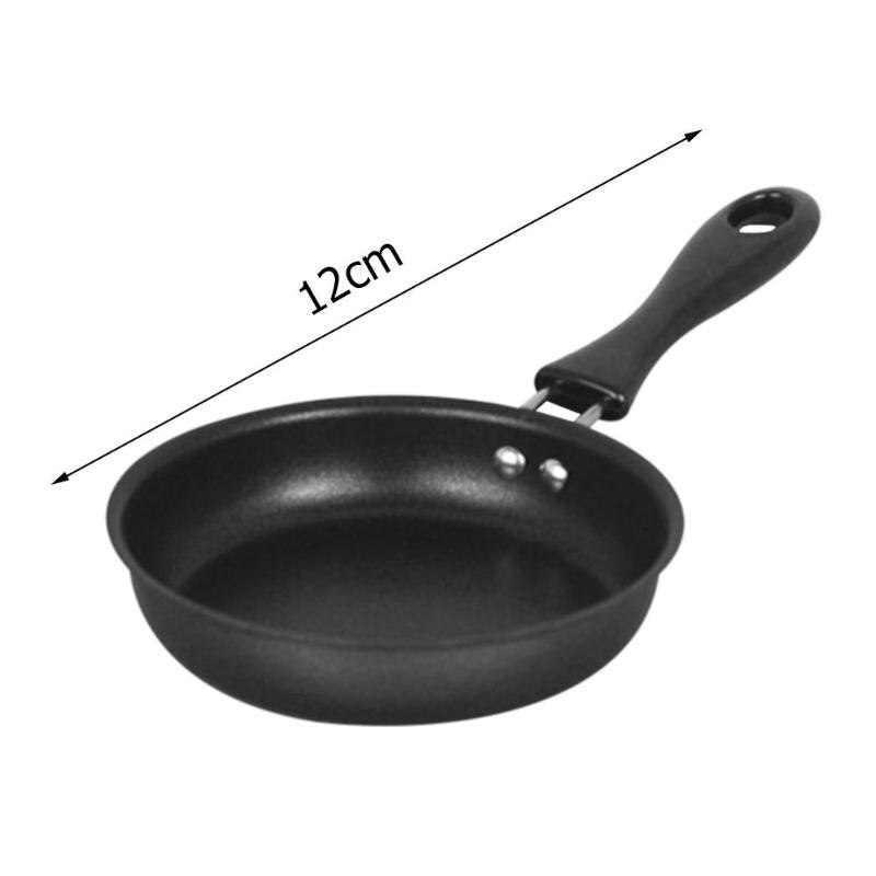 Nonstick Small Skillet Pan with Wooden Handle 12cm by HitMyNeed