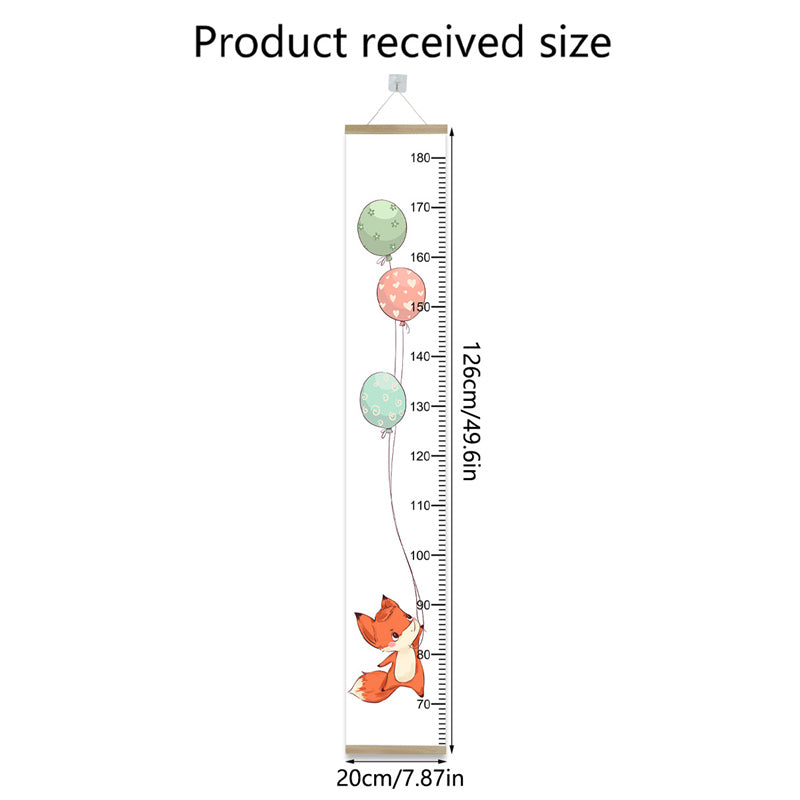 Nonwoven Animal Height Chart for Kids fox by HitMyNeed