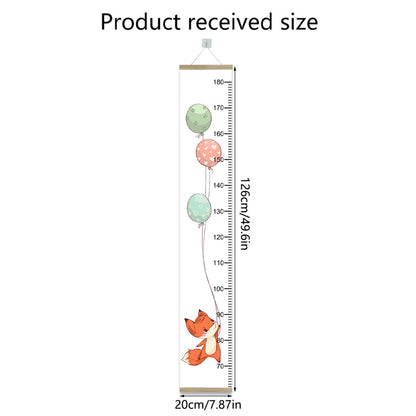 Nonwoven Animal Height Chart for Kids fox by HitMyNeed