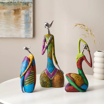 Nordic Abstract Figure Sculpture for Modern Decor by HitMyNeed