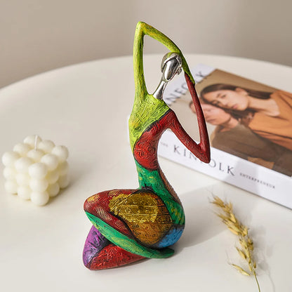 Nordic Abstract Figure Sculpture for Modern Decor by HitMyNeed
