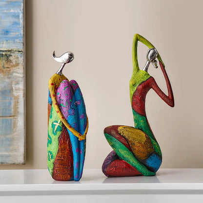 Nordic Abstract Figure Sculpture for Modern Decor by HitMyNeed
