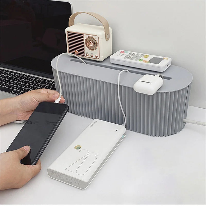 Nordic Cable Storage Box & WiFi Router Organizer by HitMyNeed