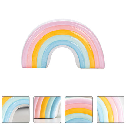Nordic Ceramic Rainbow Piggy Bank for Kids & Home by HitMyNeed