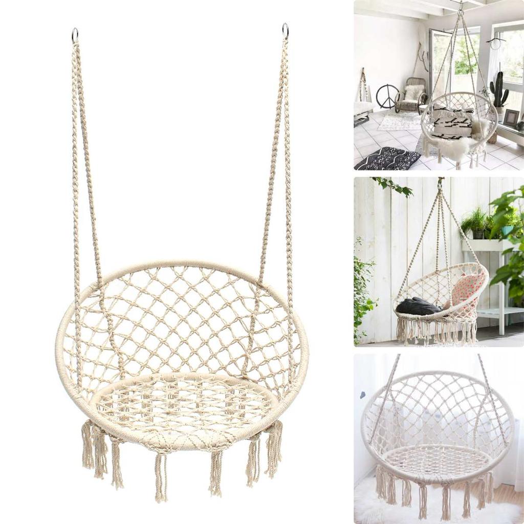 Nordic Cotton Rope Hanging Chair Swing by HitMyNeed