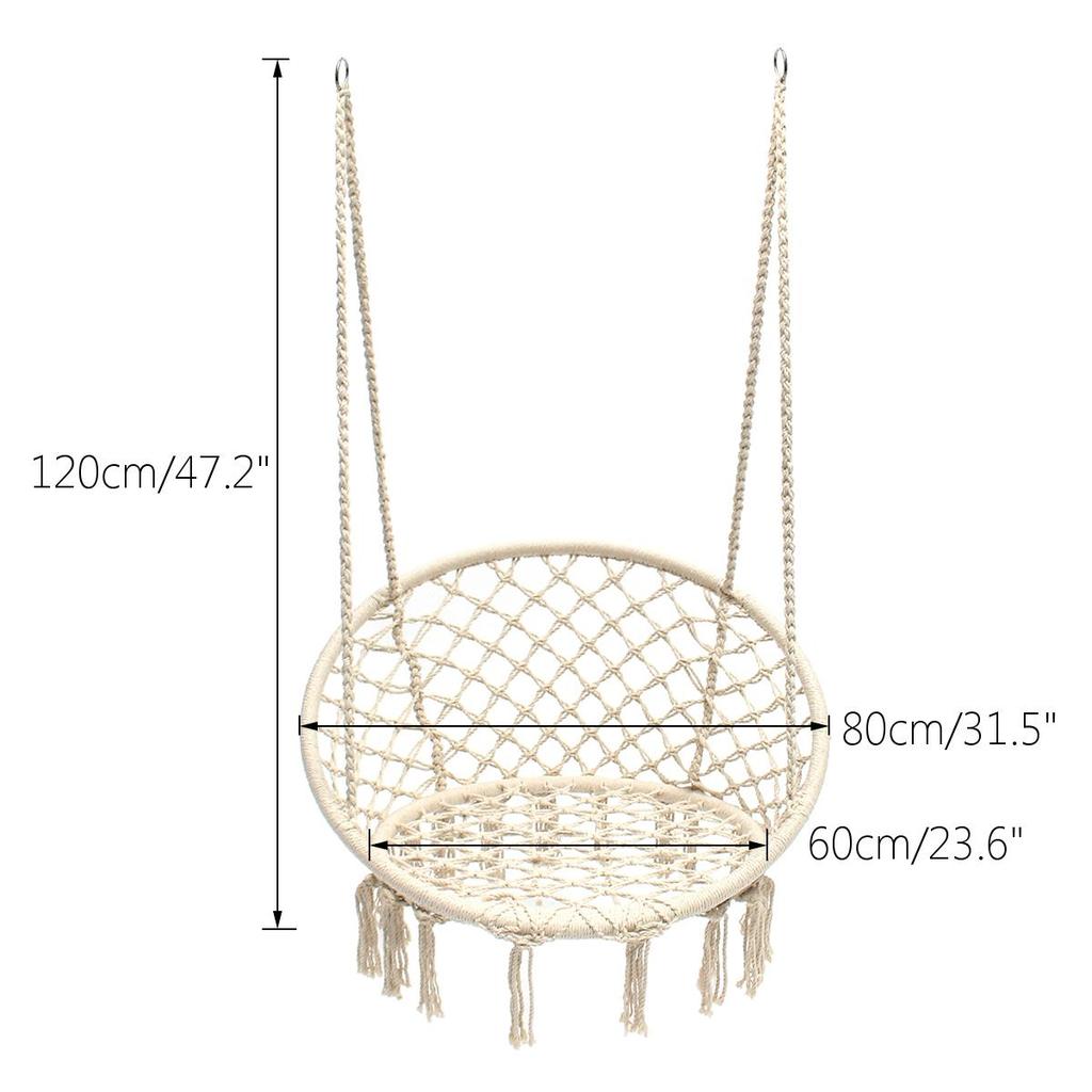 Nordic Cotton Rope Hanging Chair Swing by HitMyNeed