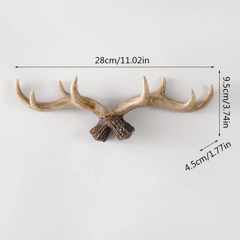Nordic Deer Antler Wall Hook Resin Decor 1.0 by HitMyNeed