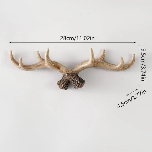 Nordic Deer Antler Wall Hook Resin Decor 1.0 by HitMyNeed