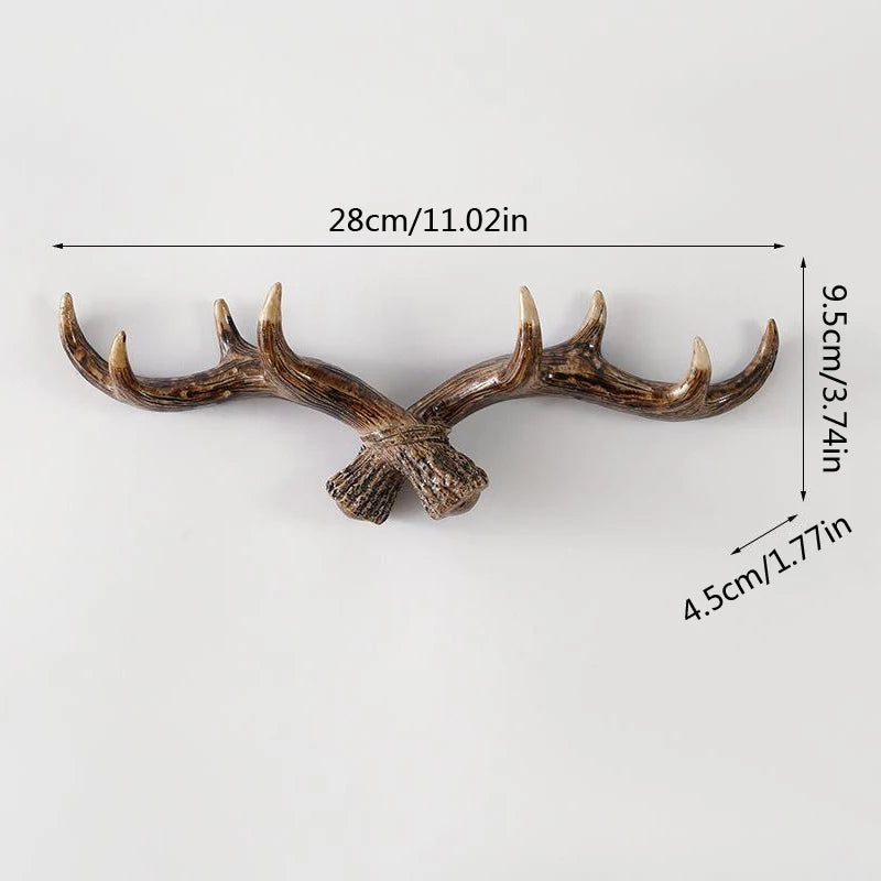 Nordic Deer Antler Wall Hook Resin Decor 2.0 by HitMyNeed