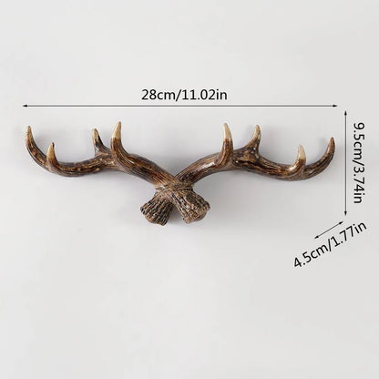 Nordic Deer Antler Wall Hook Resin Decor 2.0 by HitMyNeed