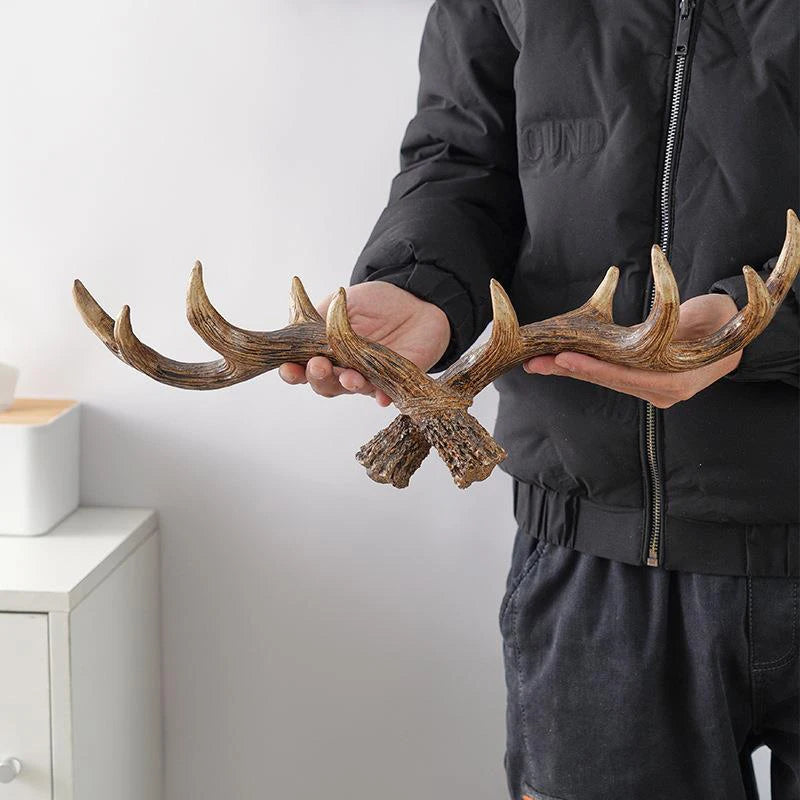 Nordic Deer Antler Wall Hook Resin Decor by HitMyNeed