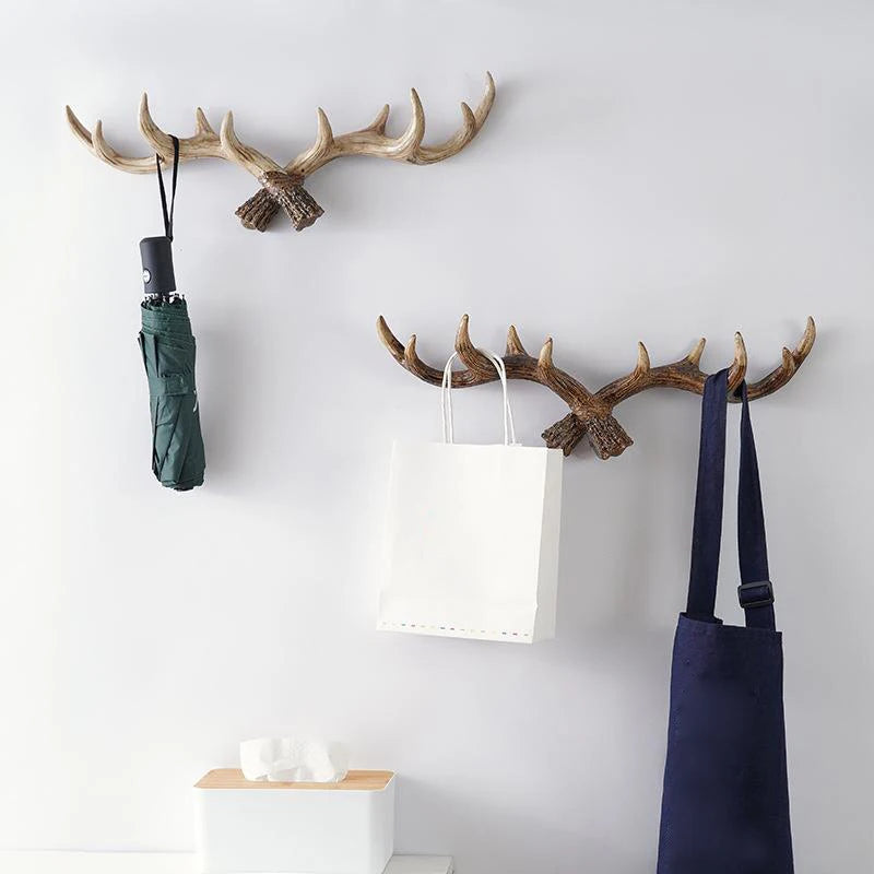 Nordic Deer Antler Wall Hook Resin Decor by HitMyNeed