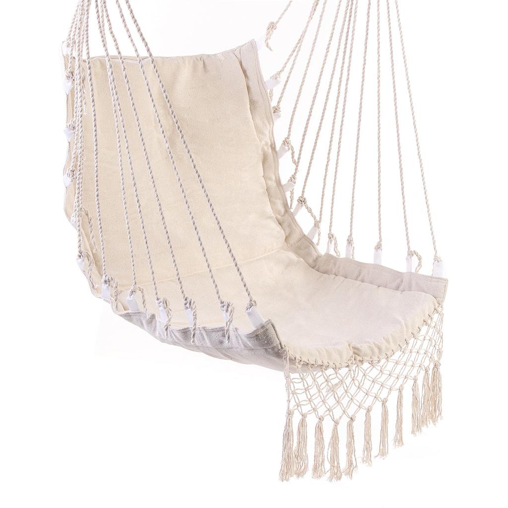 Nordic Hanging Chair Canvas Hammock with Timber Rail by HitMyNeed