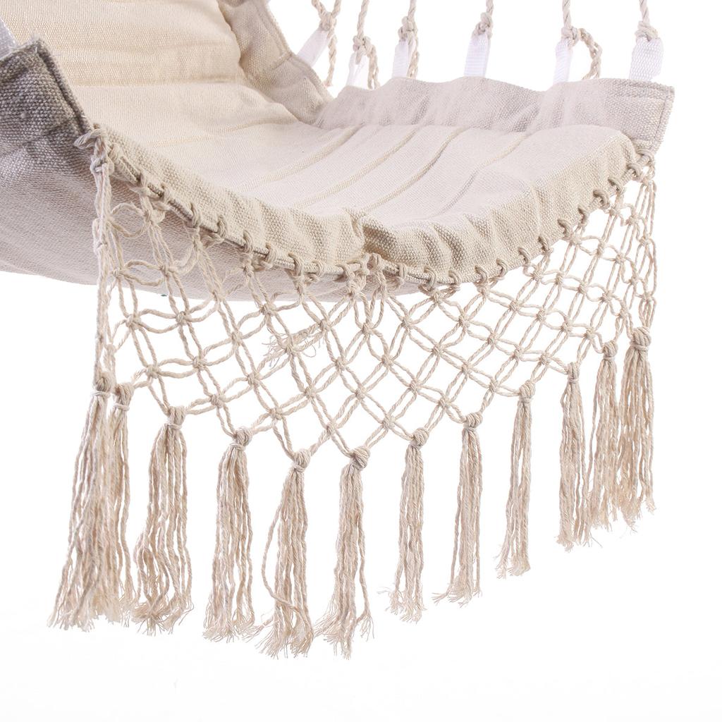 Nordic Hanging Chair Canvas Hammock with Timber Rail by HitMyNeed