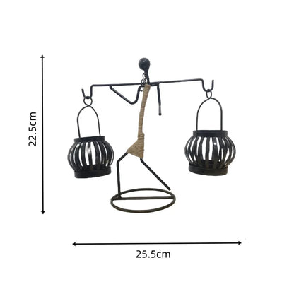 Nordic Metal Abstract Character Candle Holder d by HitMyNeed