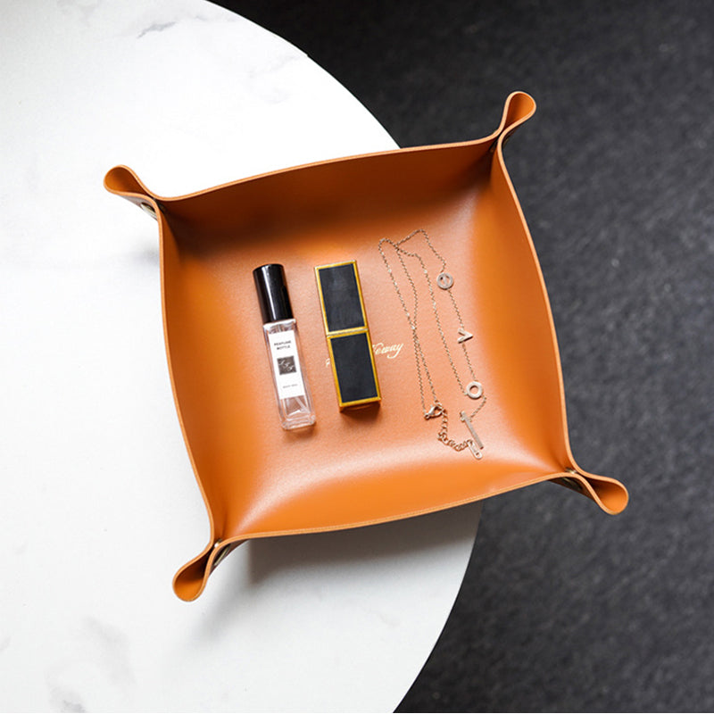 Nordic Style Leather Valet Tray Organizer by HitMyNeed