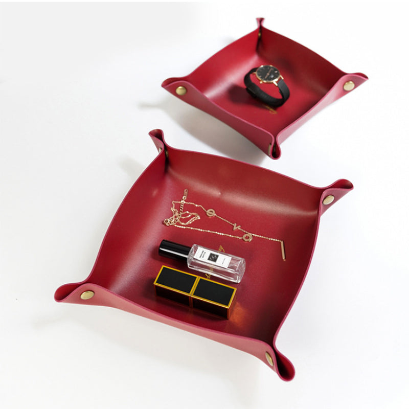 Nordic Style Leather Valet Tray Organizer by HitMyNeed