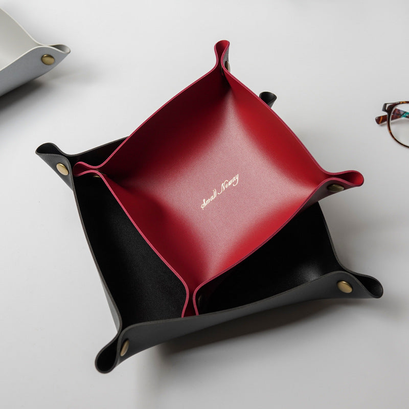 Nordic Style Leather Valet Tray Organizer by HitMyNeed