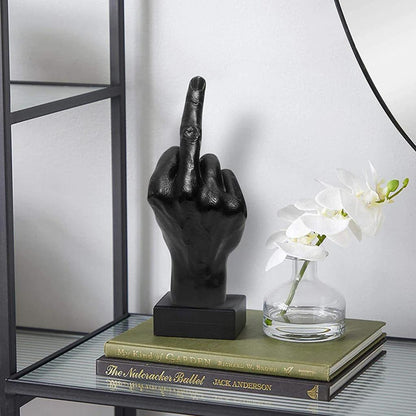 Nordic Style Middle Finger Resin Statue Planter by HitMyNeed