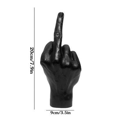 Nordic Style Middle Finger Resin Statue Planter by HitMyNeed