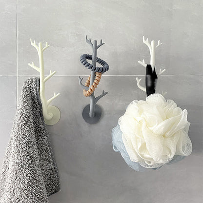 Nordic Tree Branch Wall Hook with Adhesive Mount by HitMyNeed