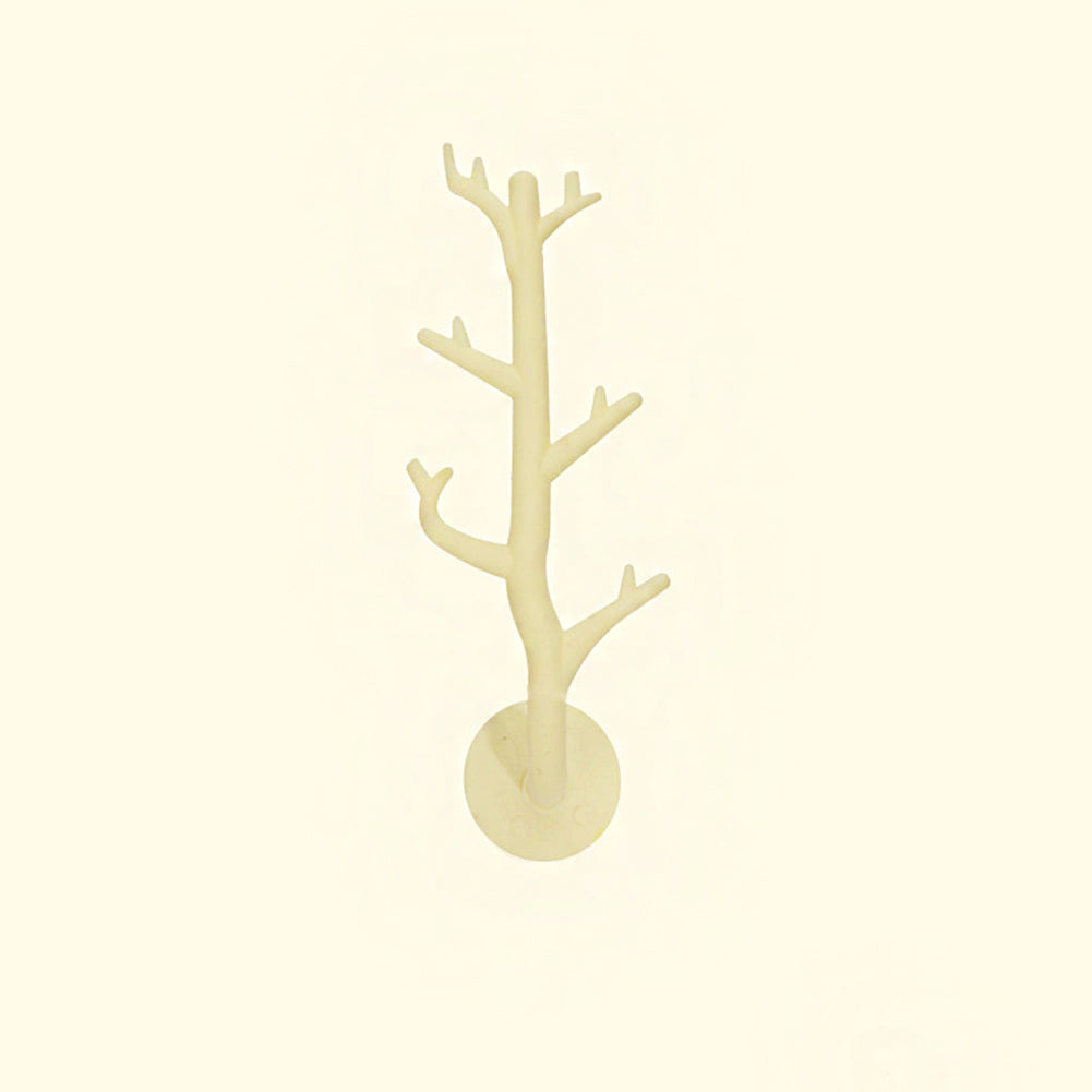 Nordic Tree Branch Wall Hook with Adhesive Mount yellow by HitMyNeed