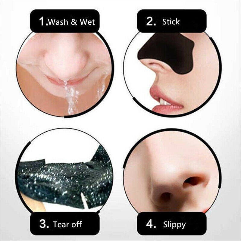 Nose Pore Strips Blackhead Remover (50 Pack) by HitMyNeed