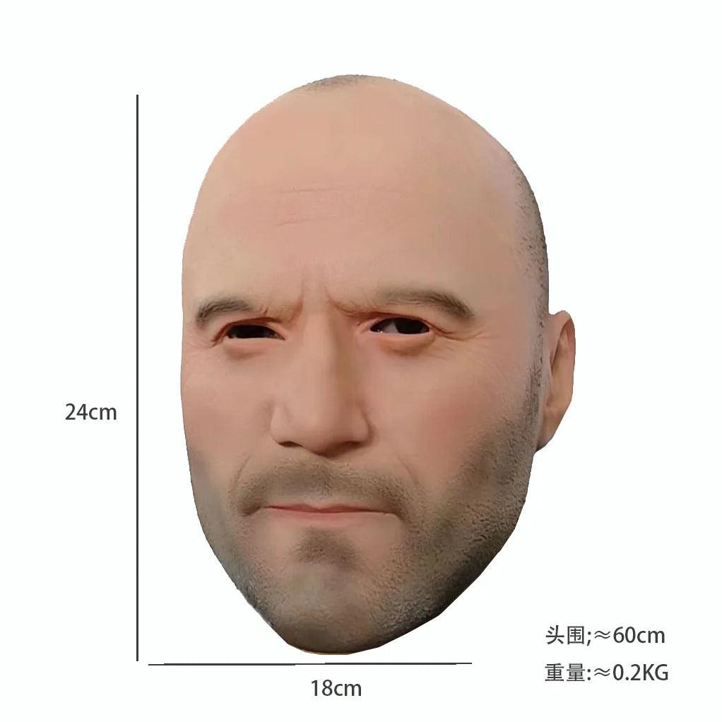 Novelty Bald Man Latex Head Mask for Halloween by HitMyNeed