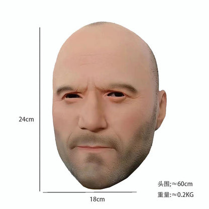 Novelty Bald Man Latex Head Mask for Halloween by HitMyNeed