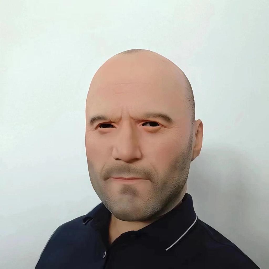Novelty Bald Man Latex Head Mask for Halloween by HitMyNeed