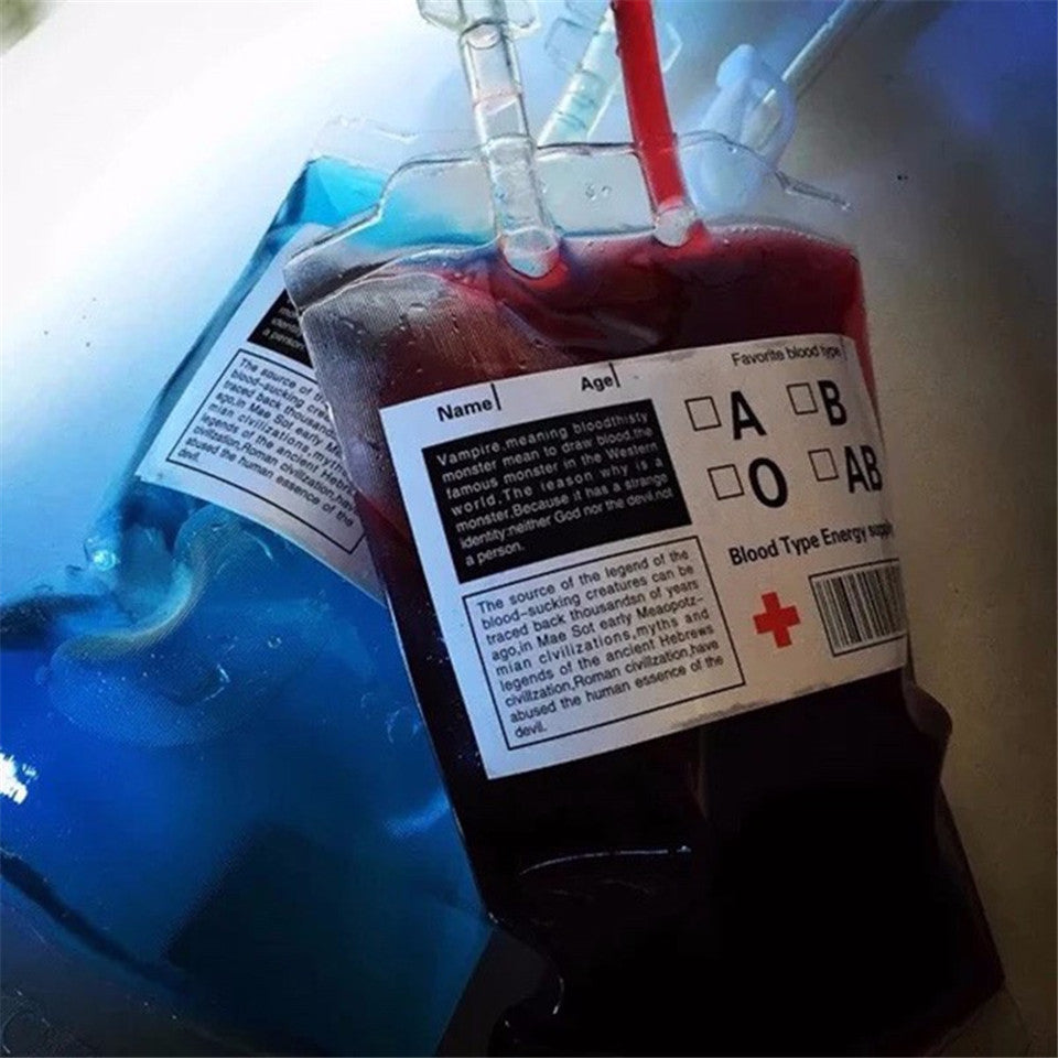 Novelty Vampire Halloween Blood Bag Drink Pouch by HitMyNeed