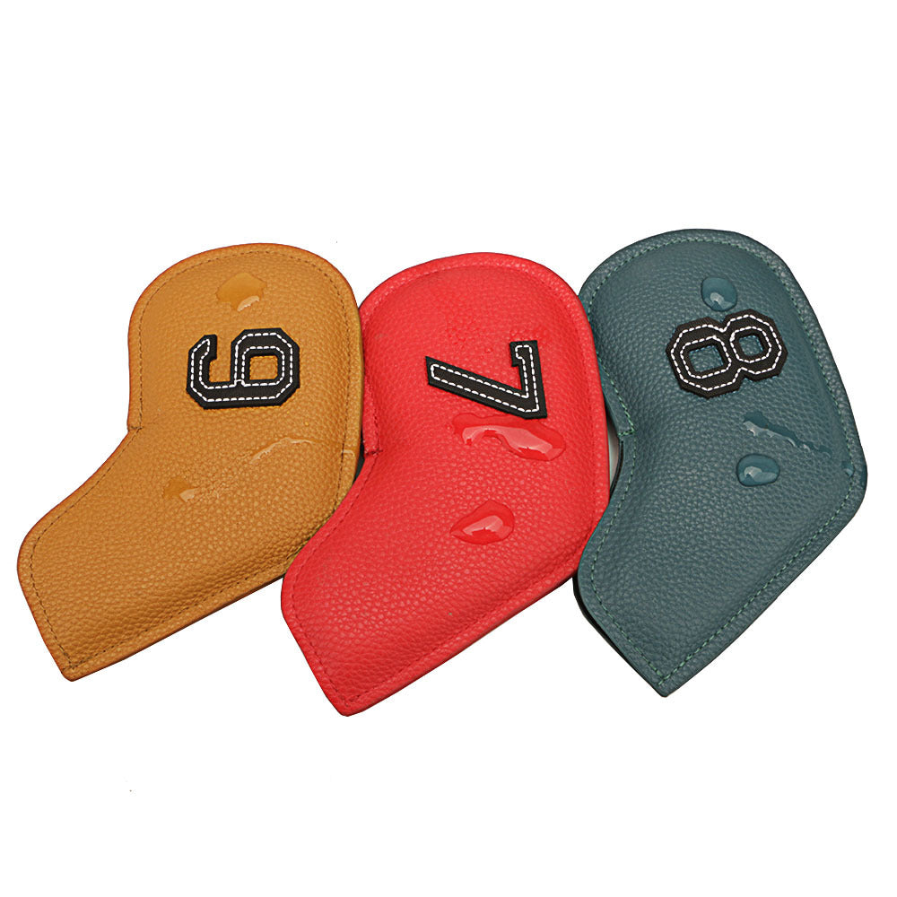 Numbered PU Leather Golf Club Head Covers Set by HitMyNeed