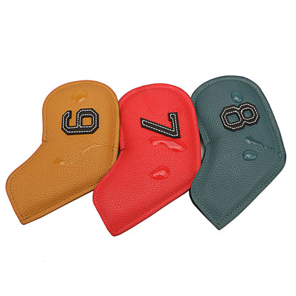 Numbered PU Leather Golf Club Head Covers Set by HitMyNeed