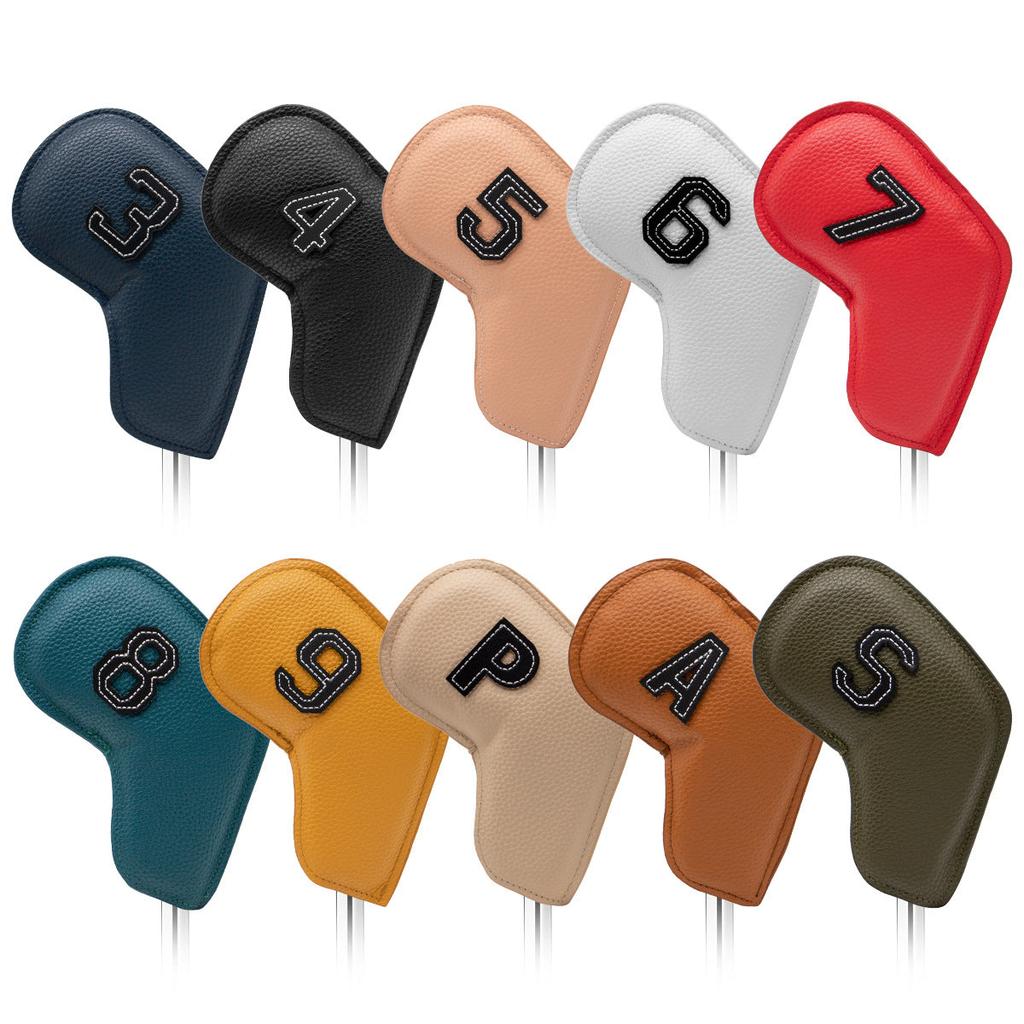 Numbered PU Leather Golf Club Head Covers Set by HitMyNeed