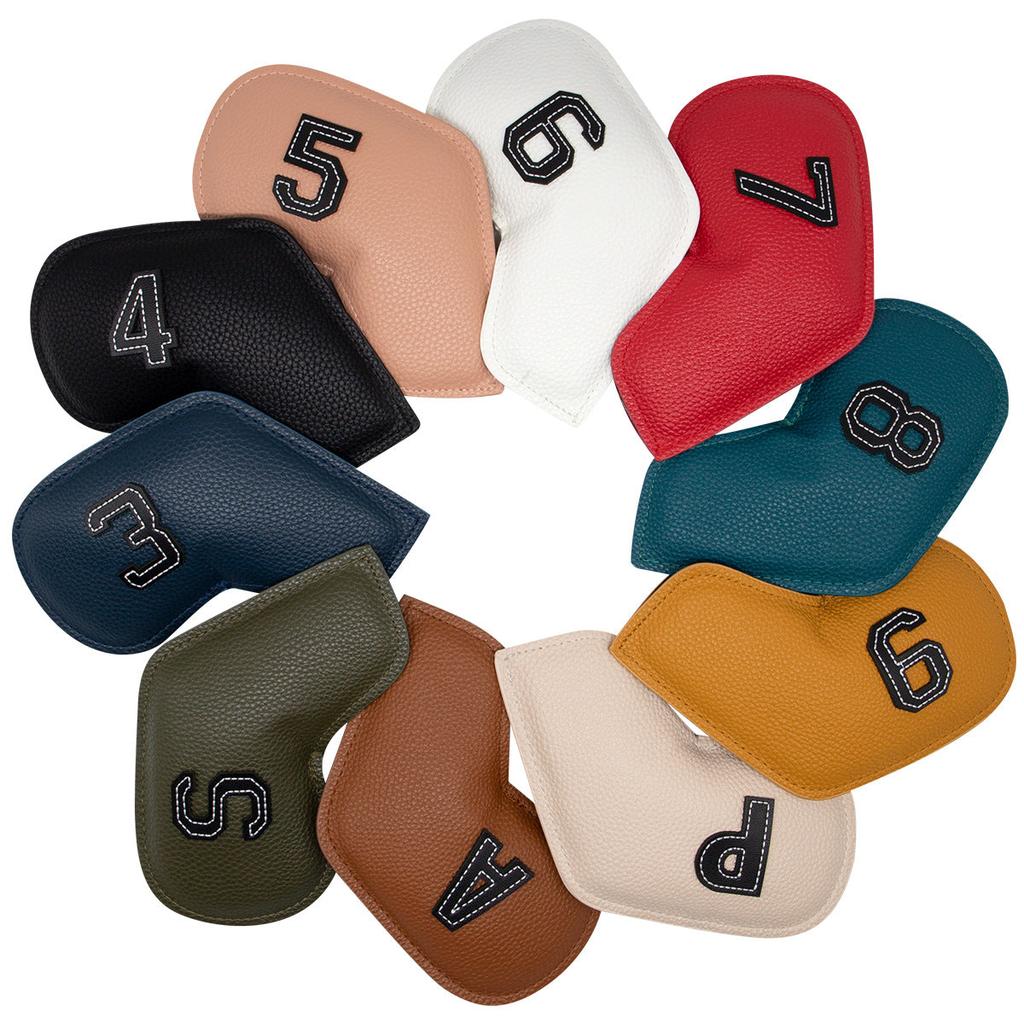 Numbered PU Leather Golf Club Head Covers Set by HitMyNeed
