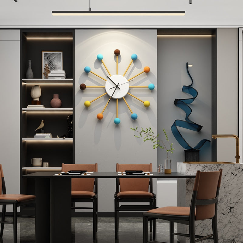 Numberless Ball Wall Clock - Modern Silent Wall Clock by HitMyNeed