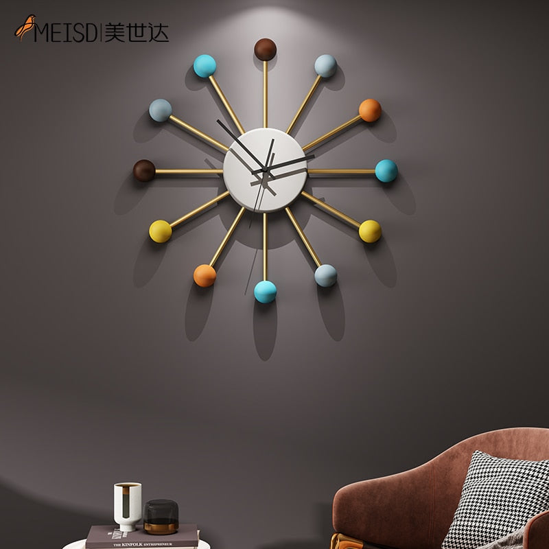 Numberless Ball Wall Clock - Modern Silent Wall Clock by HitMyNeed