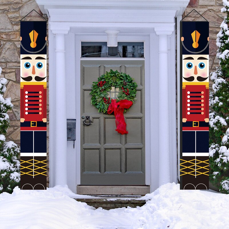 Nutcracker Outdoor Door Banners Set of 2 by HitMyNeed